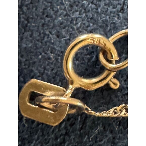 14K White Gold Sapphire and Diamonds Stunning pendant/necklace. - Picture 4 of 7